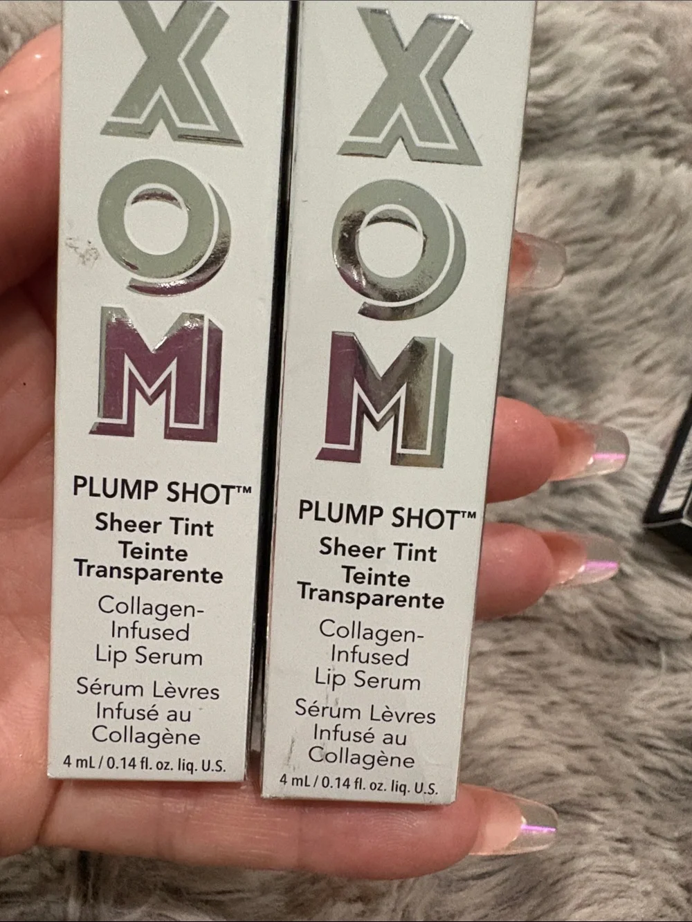 Buxom Plump Shot Sheer Tint Lip Gloss Duo - Exposed (peach nude) & Plush Peach